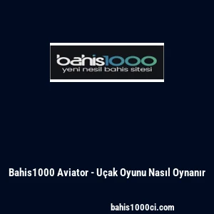 Bahis1000 Aviator - U&ccedil;ak Oyunu Nasıl Oynanır